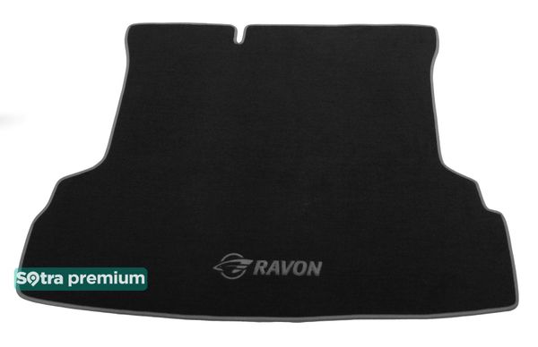 Двошарові килимки Sotra Premium Black для Daewoo Ravon R4 (mkI)(багажник) 2015→ - Фото 1