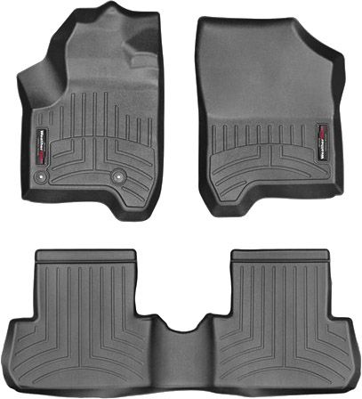 Коврики WeatherTech Black для Citroen C3 Picasso (mkI) 2008-2017 - Фото 1