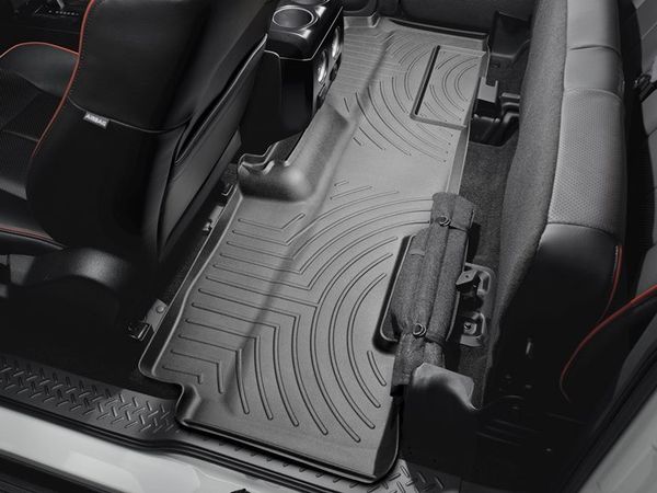 Коврики Weathertech Black для Ford F-150 (extended cab)(mkXII)(no 4x4 shifter)(with not full console or no console)(1 fixing hook) 2009-2010 - Фото 3