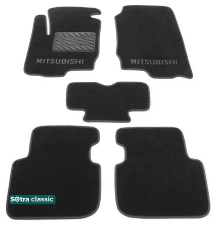 Двошарові килимки Sotra Classic Grey для Mitsubishi Colt (mkIX)(Z30)(5-дв.) 2002-2012 - Фото 1
