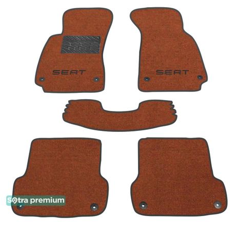 Двошарові килимки Sotra Premium Terracotta для Seat Exeo (mkI) 2008-2013 - Фото 1