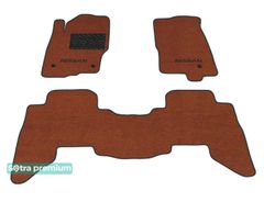 Двухслойные коврики Sotra Premium Terracotta для Nissan Pathfinder (mkIII)(R51)(1-2 ряд) 2011-2014