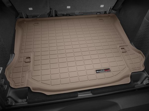 Коврик Weathertech Beige для Jeep Wrangler Unlimited (JK)(trunk behind 2 row) 2011-2014 - Фото 2