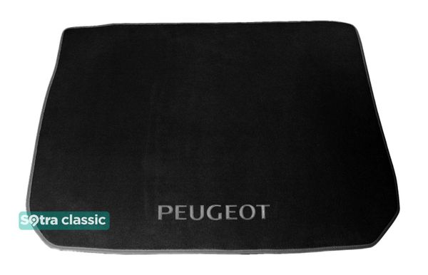 Двошарові килимки Sotra Classic Black для Peugeot 2008 (mkI)(багажник) 2013-2019 - Фото 1