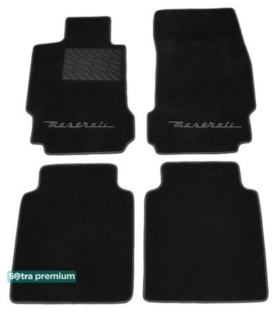Двошарові килимки Sotra Premium Black для Maserati Quattroporte (mkV) 2004-2012 - Фото 1