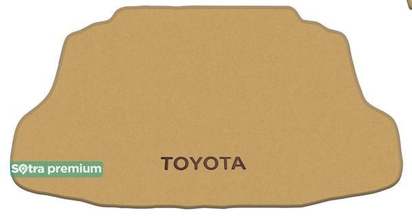 Двошарові килимки Sotra Premium Beige для Toyota Celica (mkVII)(багажник) 2002-2006 - Фото 1