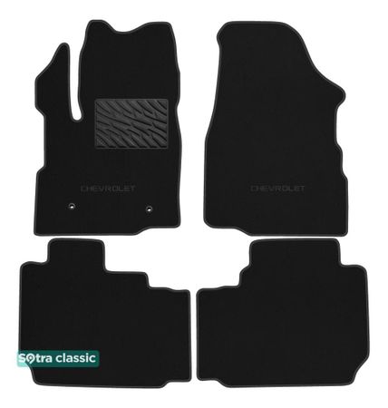 Двошарові килимки Sotra Classic Black для Chevrolet Equinox (mkII) 2010-2017 - Фото 1
