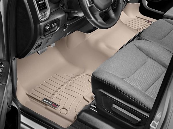Коврики WeatherTech Beige для Dodge Ram (mkV)(quad cab)(1 row bucket seats) 2019→ - Фото 2