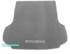 Двухслойные коврики Sotra Premium Grey для Mitsubishi Pajero Sport (mkIII)(багажник) 2015→