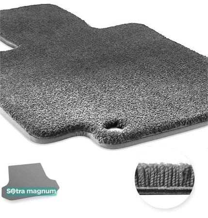 Двошарові килимки Sotra Magnum Grey для Renault Logan (mkII)(універсал)(багажник) 2012-2020 - Фото 1