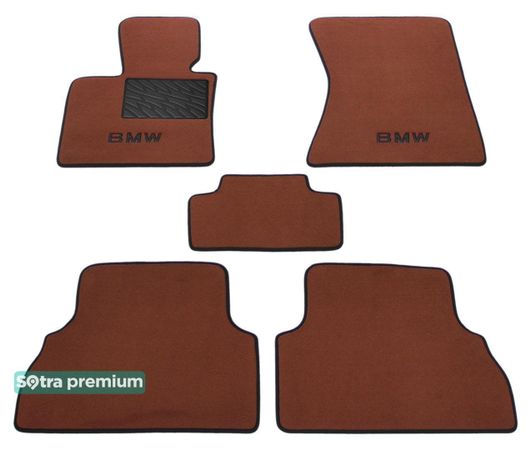 Двошарові килимки Sotra Premium Terracotta для BMW X5 (E70) / X6 (E71) 2007-2014 - Фото 1