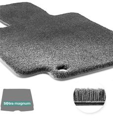 Двошарові килимки Sotra Magnum Grey для Mercedes-Benz GLC-Class (X253)(не гібрид)(без ніші праворуч)(багажник) 2015-2022