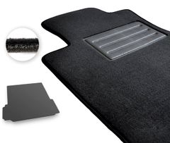 Двошарові килимки Optimal для BMW X5 (F15; F85)(частичное перекрытие полозьев)(багажник) 2014-2018