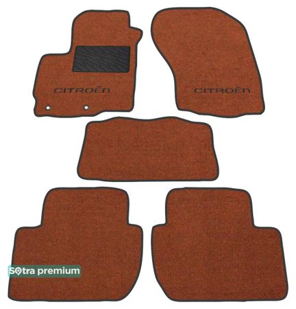 Двошарові килимки Sotra Premium Terracotta для Citroen C-Crosser (mkI) 2007-2012 - Фото 1