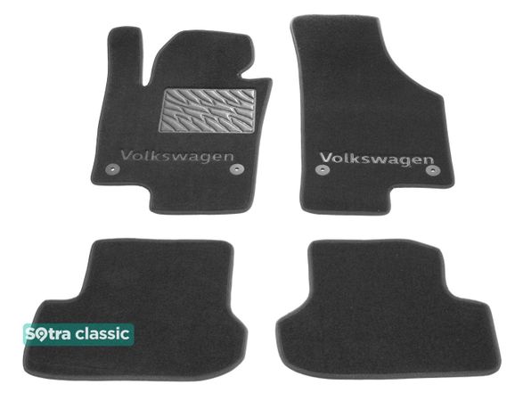 Двошарові килимки Sotra Classic Grey для Volkswagen Beetle (A5) 2011-2019 - Фото 1