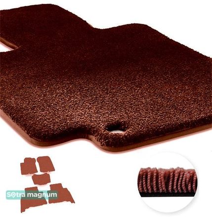 Двошарові килимки Sotra Magnum Red для Lexus GX (mkII)(J150)(1-2 ряд) 2009-2014 - Фото 1