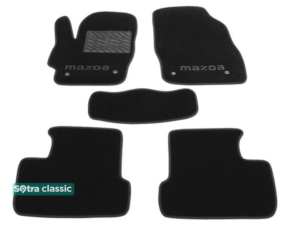 Двухслойные коврики Sotra Classic Black для Mazda 3 (mkII) 2008-2013 - Фото 1