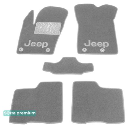 Двухслойные коврики Sotra Premium Grey для Jeep Renegade (mkI) 2015→ - Фото 1