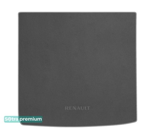 Двошарові килимки Sotra Premium Grey для Renault Duster (mkII)(повний привід)(багажник) 2017→ - Фото 1