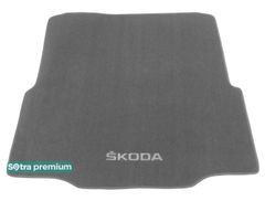 Двошарові килимки Sotra Premium Grey для Skoda Superb (mkII)(B6)(седан)(багажник) 2013-2015