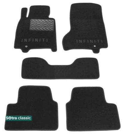 Двошарові килимки Sotra Classic Grey для Infiniti G (mkIV)(2 кліпси) 2006-2013 - Фото 1