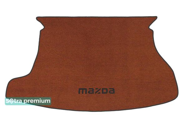 Двухслойные коврики Sotra Premium Terracotta для Mazda 5 / Premacy (mkI)(багажник) 1999-2004 - Фото 1