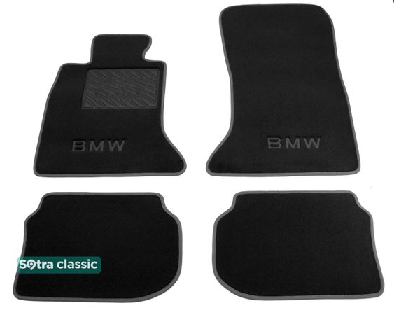 Двухслойные коврики Sotra Classic Black для BMW 5-series (F10/F11)(задний привод) 2010-2013 / (полный привод) 2010-2016 - Фото 1
