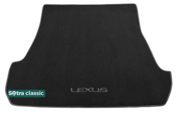 Двошарові килимки Sotra Classic Black для Lexus LX (mkIII)(J200)(5 місць)(багажник) 2007-2015 - Фото 1