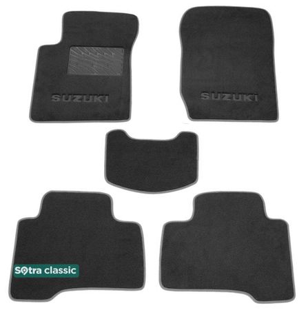 Двошарові килимки Sotra Classic Grey для Suzuki Grand Vitara (mkIII) 2005-2017 - Фото 1