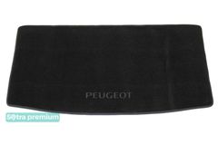 Двошарові килимки Sotra Premium Black для Peugeot 206 (mkI)(седан)(багажник) 1998-2012