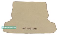 Двошарові килимки Sotra Premium Beige для Mitsubishi Pajero (mkIII-mkIV)(5-дв.)(багажник) 1999-2021 - Фото 1
