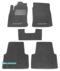 Двошарові килимки Sotra Premium Grey для Peugeot 605 (mkI) 1990-1999
