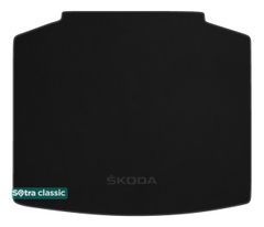 Двухслойные коврики Sotra Classic Black для Skoda Scala (mkI)(багажник) 2019→