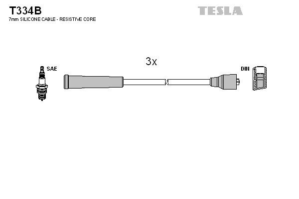 Провода зажигания Tesla T334B для BYD Flyer I-II (HH368QA1) - Фото 2