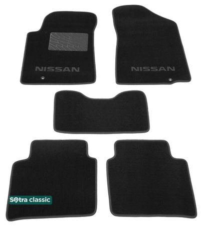 Двошарові килимки Sotra Classic Black для Nissan Teana (mkII)(J32) 2008-2014 - Фото 1