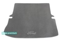 Двошарові килимки Sotra Premium Grey для Ford Explorer (mkV)(складений 3 ряд)(багажник) 2010-2019 - Фото 1