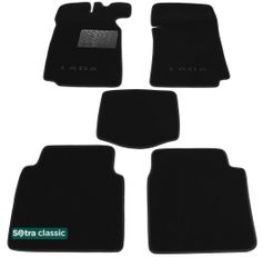 Двухслойные коврики Sotra Classic Black для ВАЗ Классика (2101-2107) 1970-2012