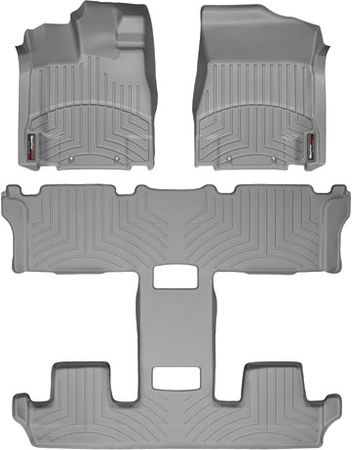 Коврики Weathertech Grey для Nissan Quest (mkIV)(1 row - 2pcs.)(1-2-3 row) 2011-2017 - Фото 1