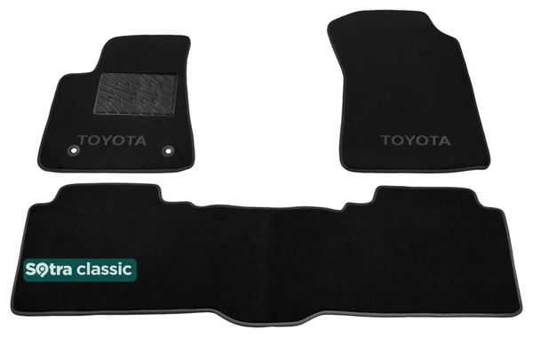 Двухслойные коврики Sotra Classic Black для Toyota Tundra (mkII) 2014-2022 - Фото 1