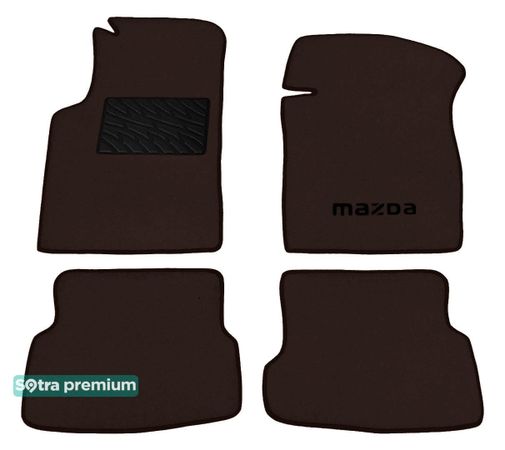 Двошарові килимки Sotra Premium Chocolate для Mazda MX-6 (mkII) 1991-1997 - Фото 1