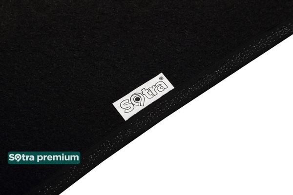 Двошарові килимки Sotra Premium Black для Jaguar XE (X760)(без Pro навигации)(без ниши слева)(багажник) 2015→ - Фото 2