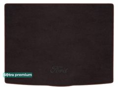 Двошарові килимки Sotra Premium Chocolate для Ford Focus (mkIV)(хетчбек)(верхній)(із запаскою)(багажник) 2018→