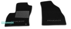 Двухслойные коврики Sotra Premium Black для Peugeot Bipper (mkI)(1 ряд) 2008-2017
