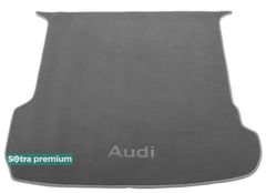 Двухслойные коврики Sotra Premium Grey для Audi Q7/SQ7 (mkII)(багажник) 2015→