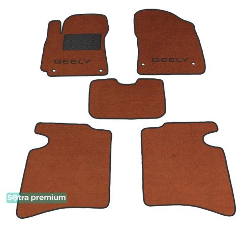 Двошарові килимки Sotra Premium Terracotta для Geely GC6 (mkI) 2011-2018 - Фото 1