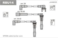 Провода зажигания JanMor RBU14 для Renault 19 1.8 16V (F7P 704) / Clio 1.8 16V (F7P 722)