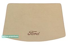 Двошарові килимки Sotra Premium Beige для Ford Kuga (mkII)(верхній рівень)(багажник) 2012-2020