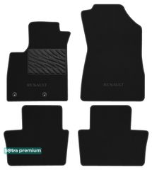 Двошарові килимки Sotra Premium Black для Renault Austral (mkI)(MHEV) 2022→ АКПП