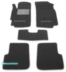 Двошарові килимки Sotra Premium Grey для Peugeot 406 (mkI) 1995-2004