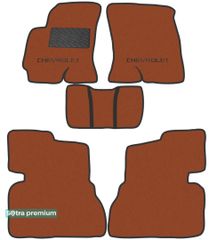 Двошарові килимки Sotra Premium Terracotta для Chevrolet Evanda (mkI) 2003-2006